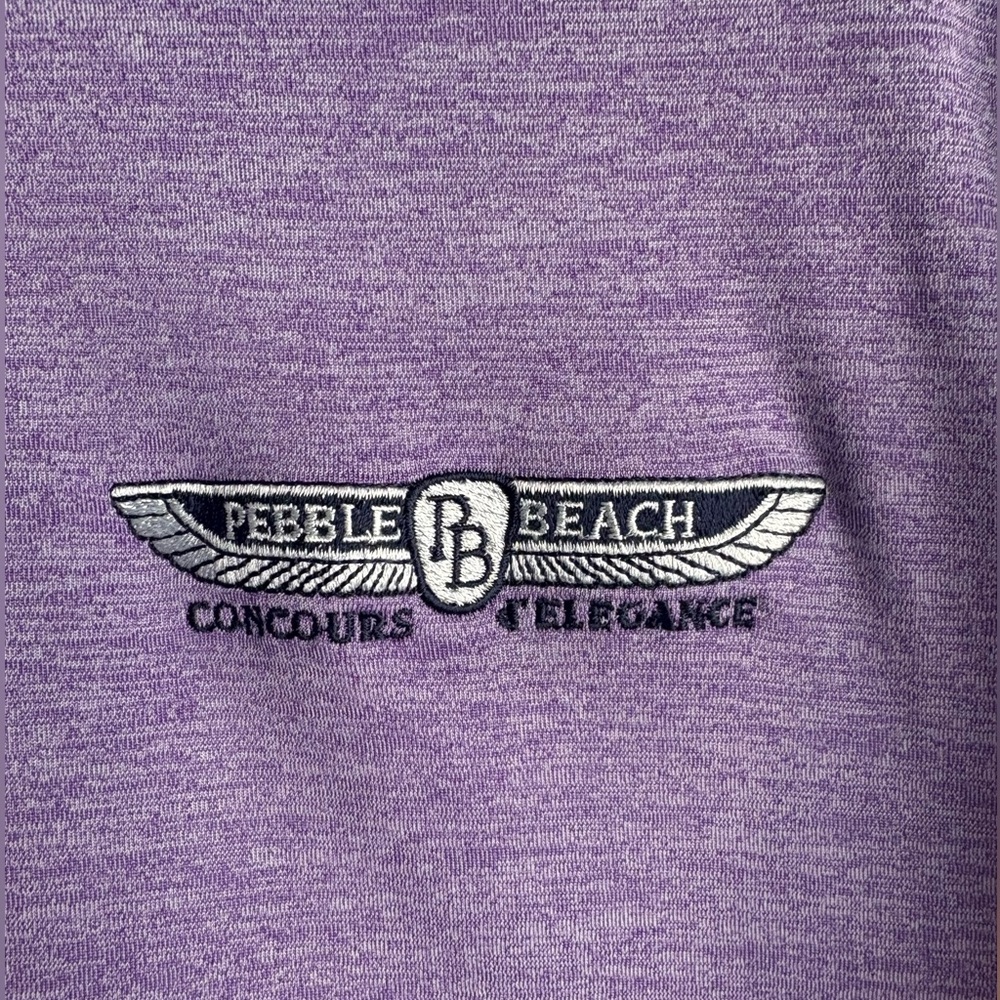 Bugatchi Golf Performance 1/4 Zip Pullover Lilac … - image 3